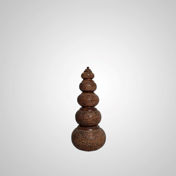 ACC-63 Wood Carved Pots (Wooden)