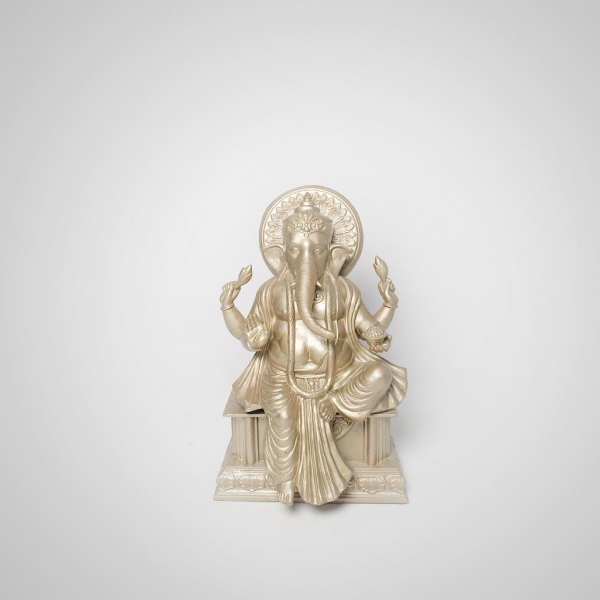 ACC-8 Seated Ganesh Statue (Sliver)