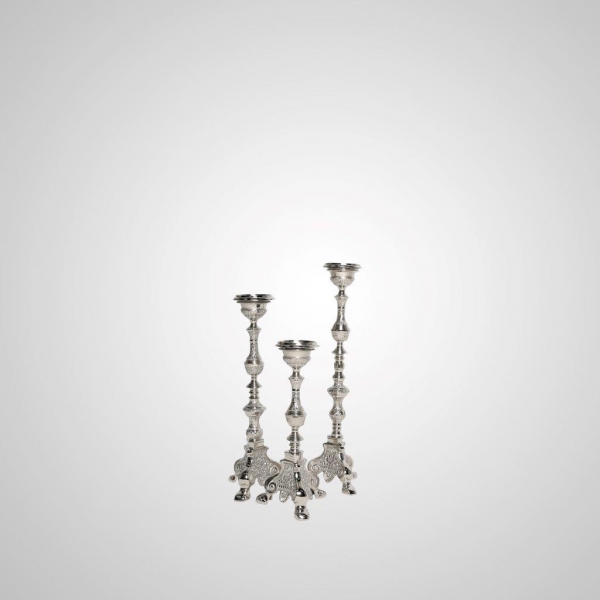 CEN-2 Victorian Metallic Trio Stands (Silver)