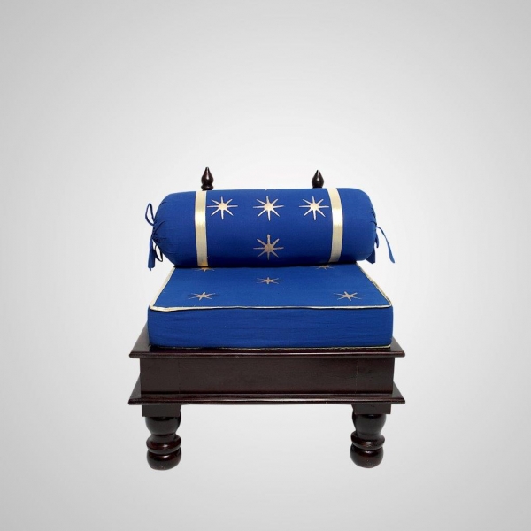 CHR-11 Low Moroccan Chair (Blue)