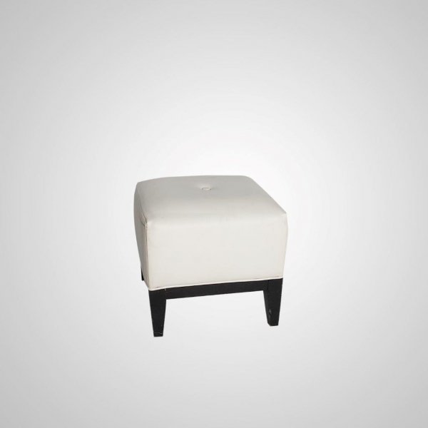 LOU-3 Ottoman Stool (White)