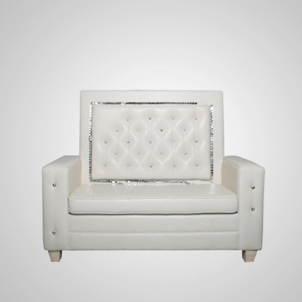 LOV-2 Square Back Leather Tufted (White)