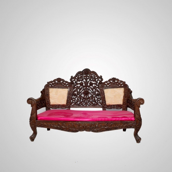 LOV-22 Wood Carved Moroccan (Brown)