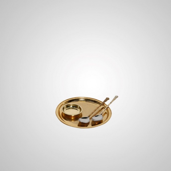 SAC-11 Plates with Serving Spoons (Gold)