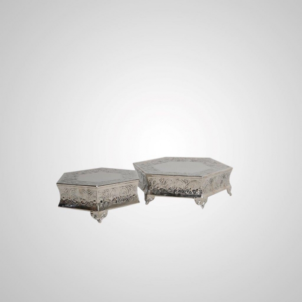 SAC-2 Hexagon Cake Stand (Sliver)