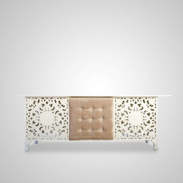 TAB-1 Chanel Long Table (White)