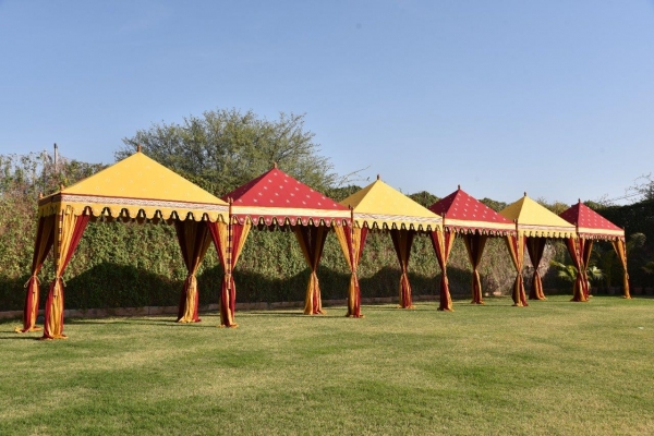 TEN-9 Tent (Red and Yellow)