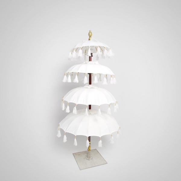 UMB-4 Tiered Tassel (White)